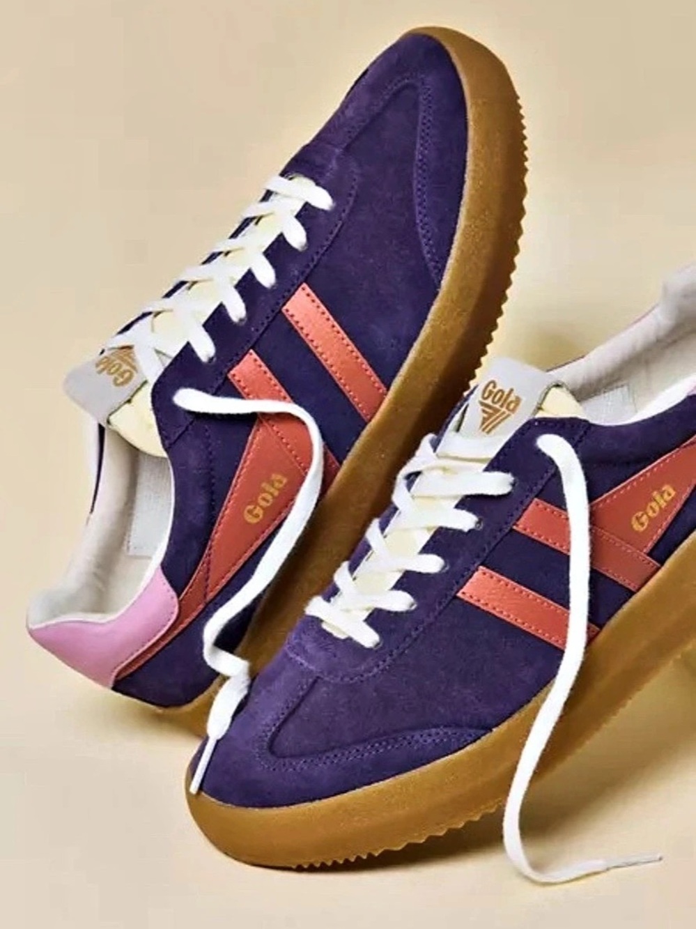 Gola Women's Athena Sneakers Sneakers Royal Purple/Pink Classics Size 8